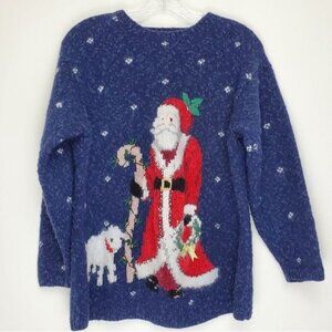 Vintage Marisa Christina St. Nick Santa sweater
